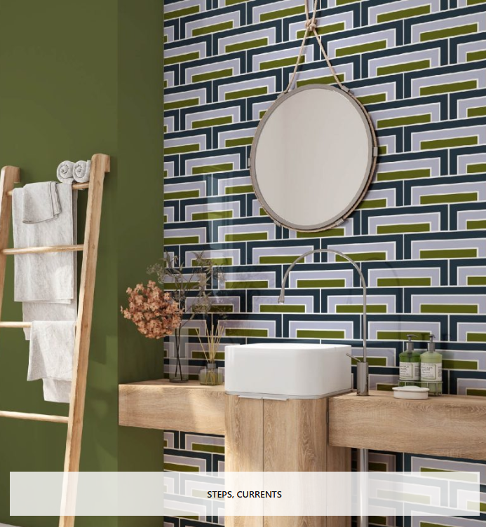 Steps Florence Broadhurst Wallpaper - Currents