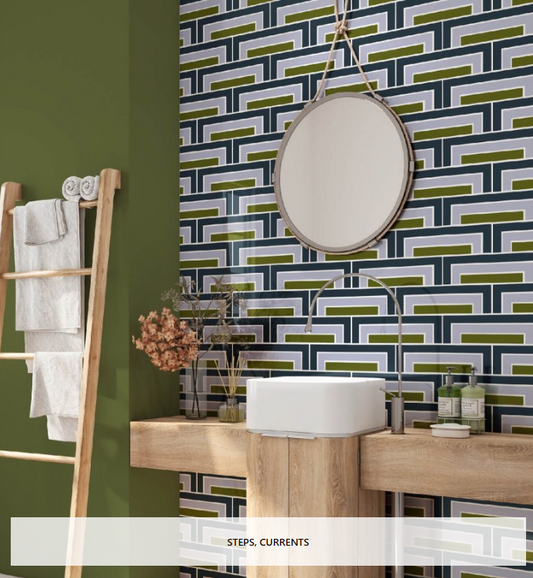 Steps Florence Broadhurst Wallpaper - Currents