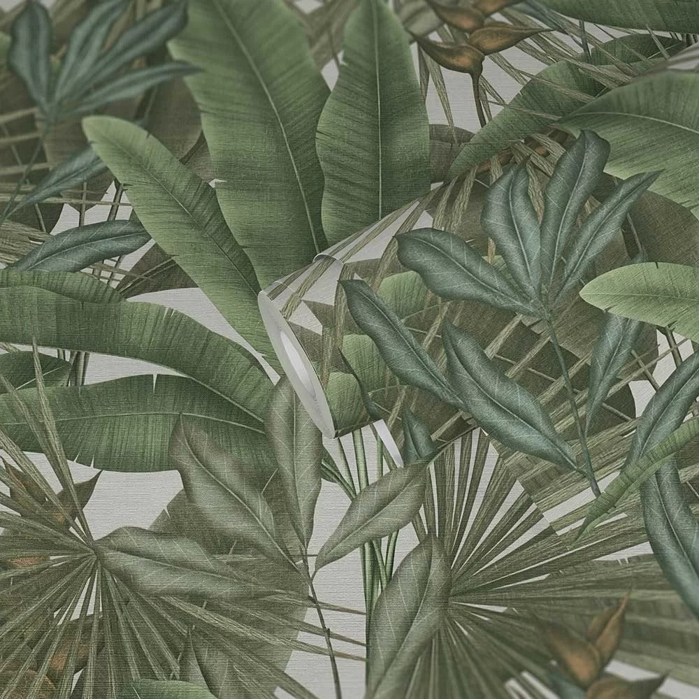 Sample - Exotic Jungle Wallpaper - Green