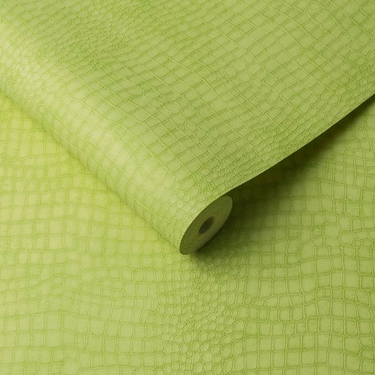 Crocodile Super Fresco Wallpapers - Lime