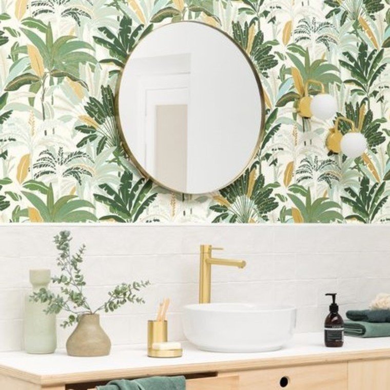 Sample - Evasion Wallpaper - Vert De Eau - Discontinuing