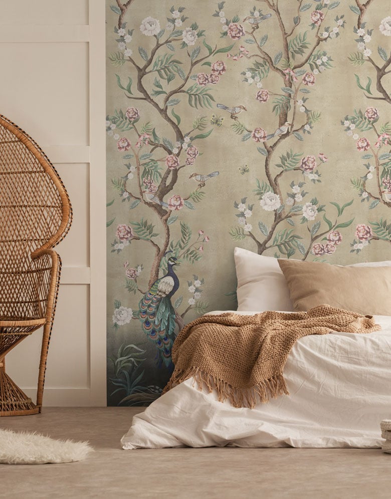 Kubla Khan Hybrid Mural Wallpaper - Sand