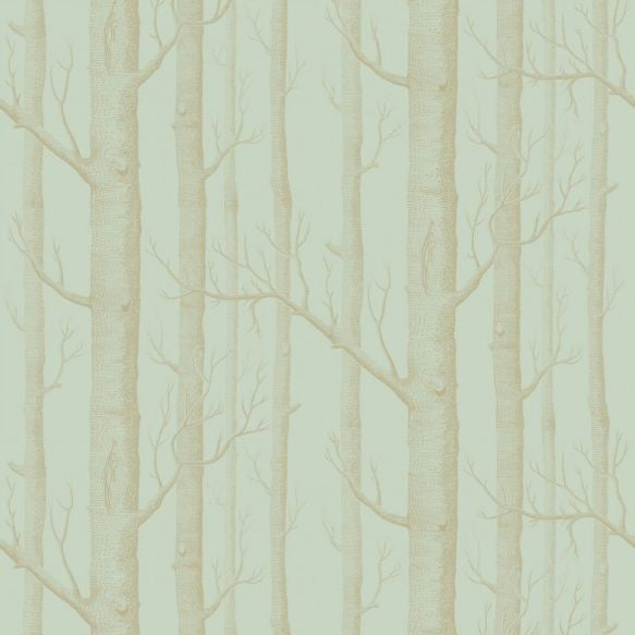 Sample - Cole & Son - Woods Wallpaper - Green/Gold