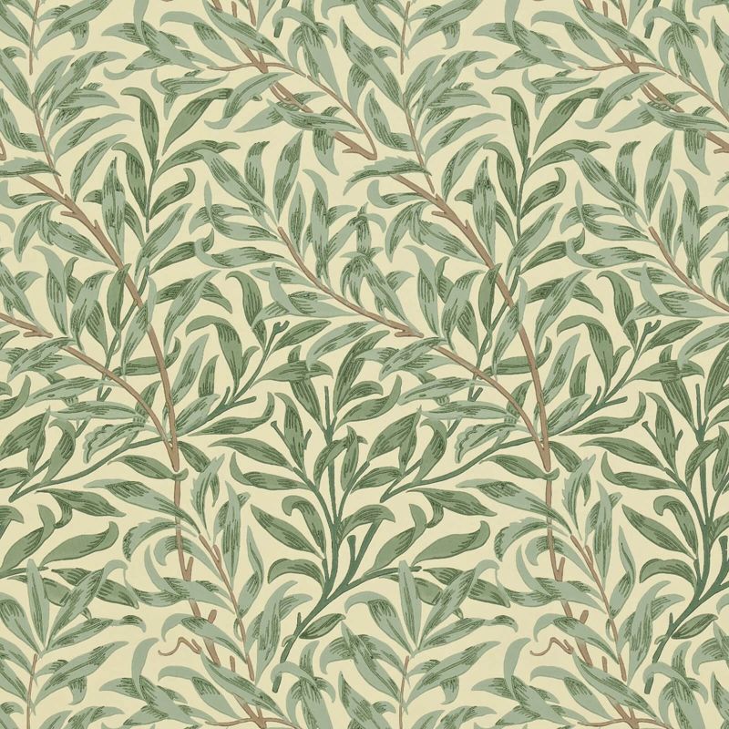 Sample - Willow Boughs Wallpaper - Green