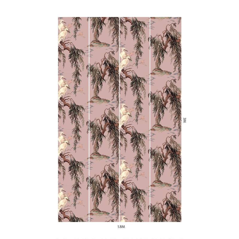 Zeus Hybrid Mural Wallpaper - House of Hackney - Blush