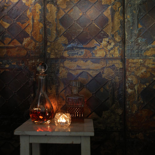 Brooklyn Tin Tiles Wallpaper- Metallic Brown 08
