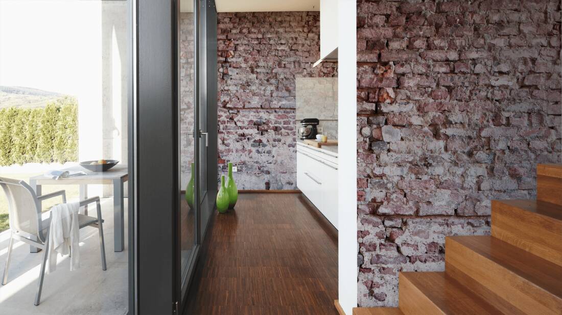 Old Red Brick Wall Mural