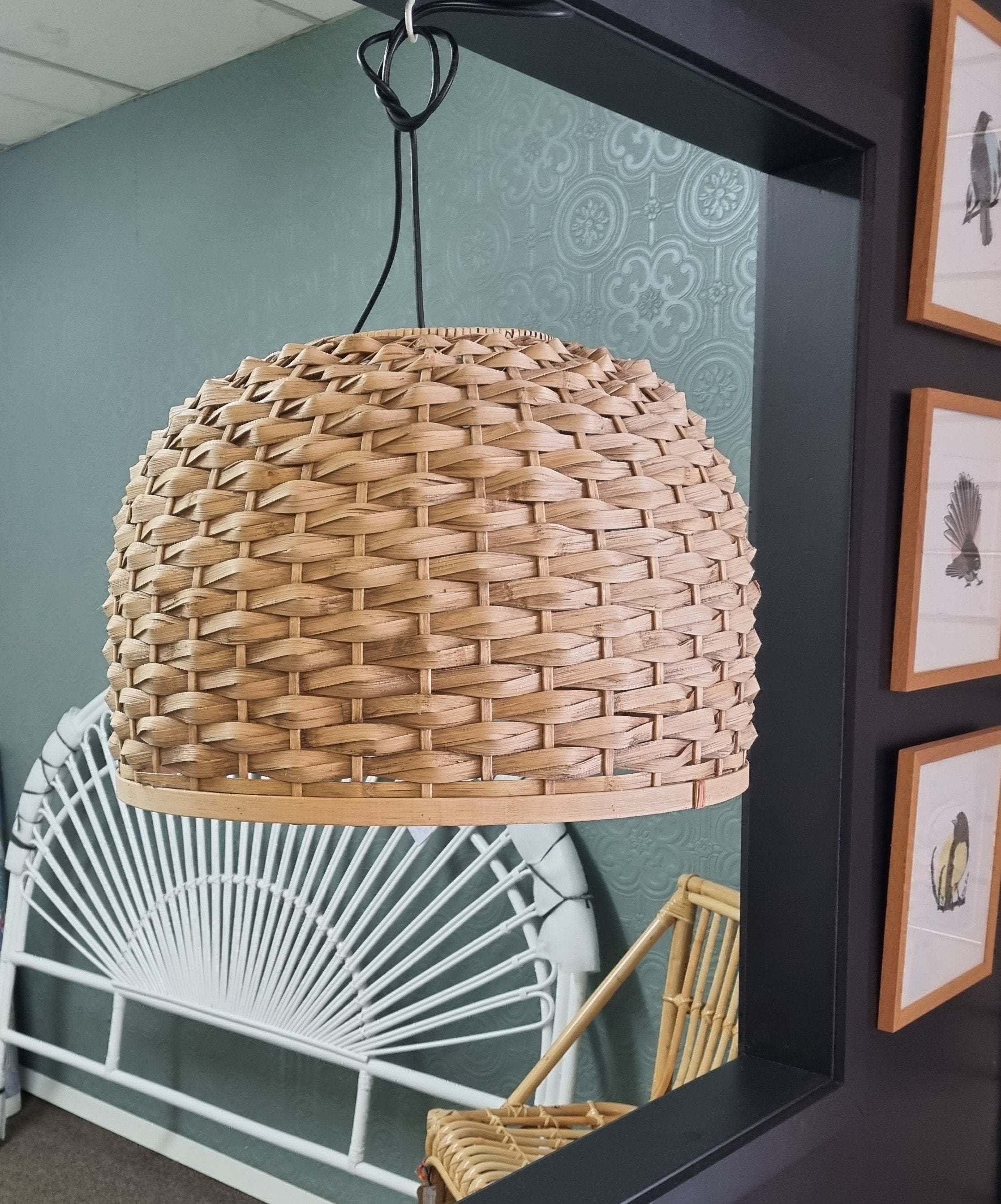 Borneo Cane Pendant Light Shades Online NZ The Inside