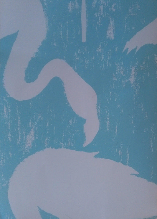 Chalky Pink/Turquoise Wallpaper (The Inside's own image)