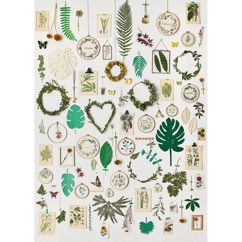 La Vie Green Panel Mural