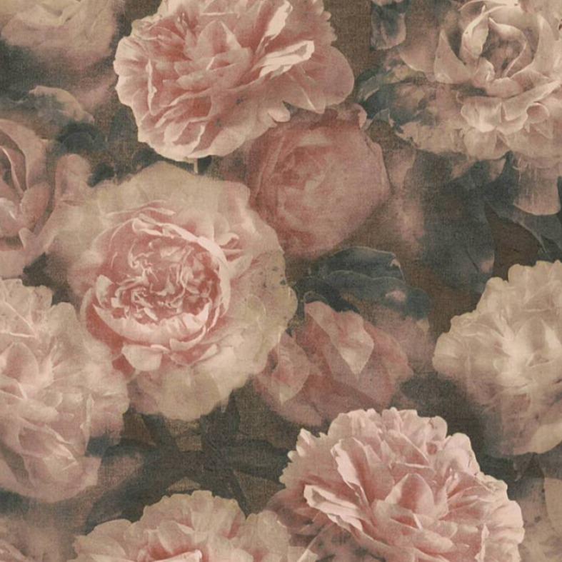 Neue Bude Floral Wallpaper - Dusky Pink