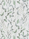 Floral Tendrils - White/Green/Grey