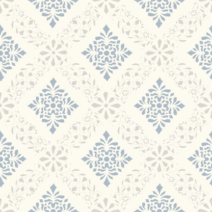 Dellen Wallpaper - Blue/Grey