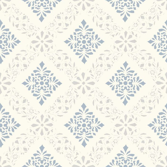 Dellen Wallpaper - Blue/Grey