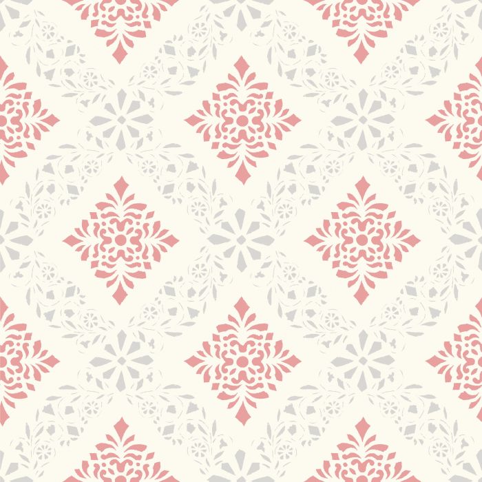 Sample - Dellen Wallpaper - Red/Grey