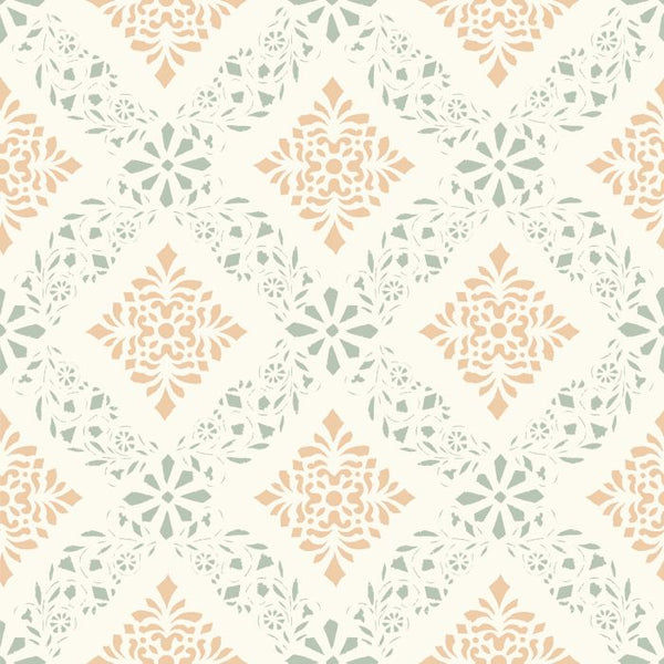 Sample - Dellen Wallpaper - Green/Yellow