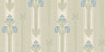 Nergarden - Art Nouveau Wallpaper - Blue/Green