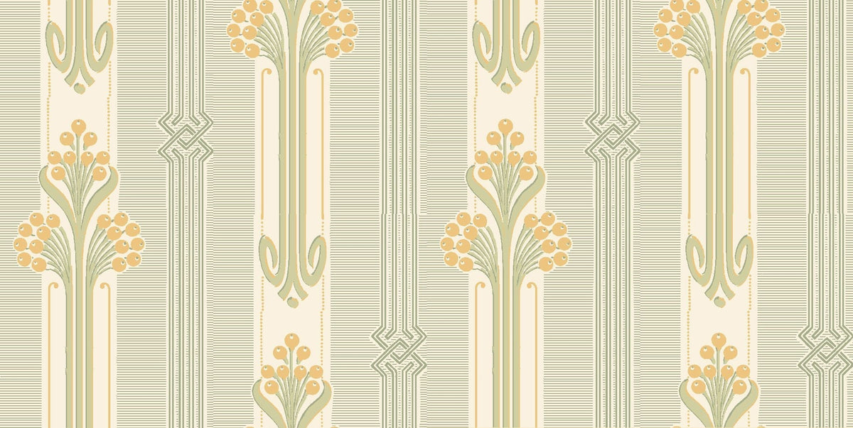 Sample - Nergarden Wallpaper - Green/Yellow