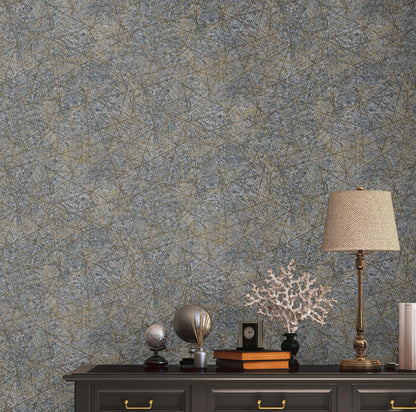 Linear Web - Geometric Wallpaper - Dark Grey