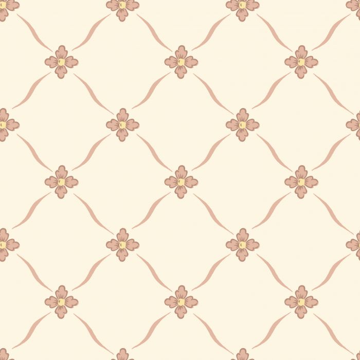 Angel Garden Wallpaper - Red/White