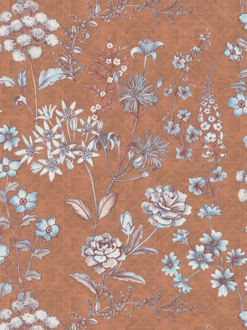 Sample - Stockholm Floral Wallpaper - Chocolate