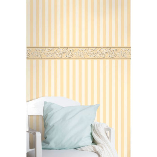Spencer Stripes Wallpaper - Yellow - Discontinuing