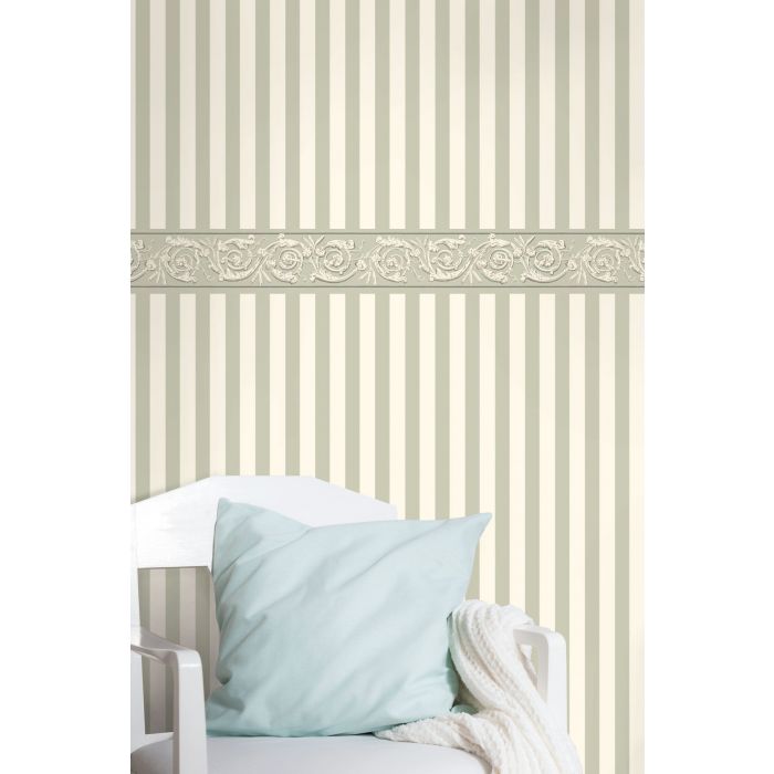 Spencer Stripes Wallpaper - Green