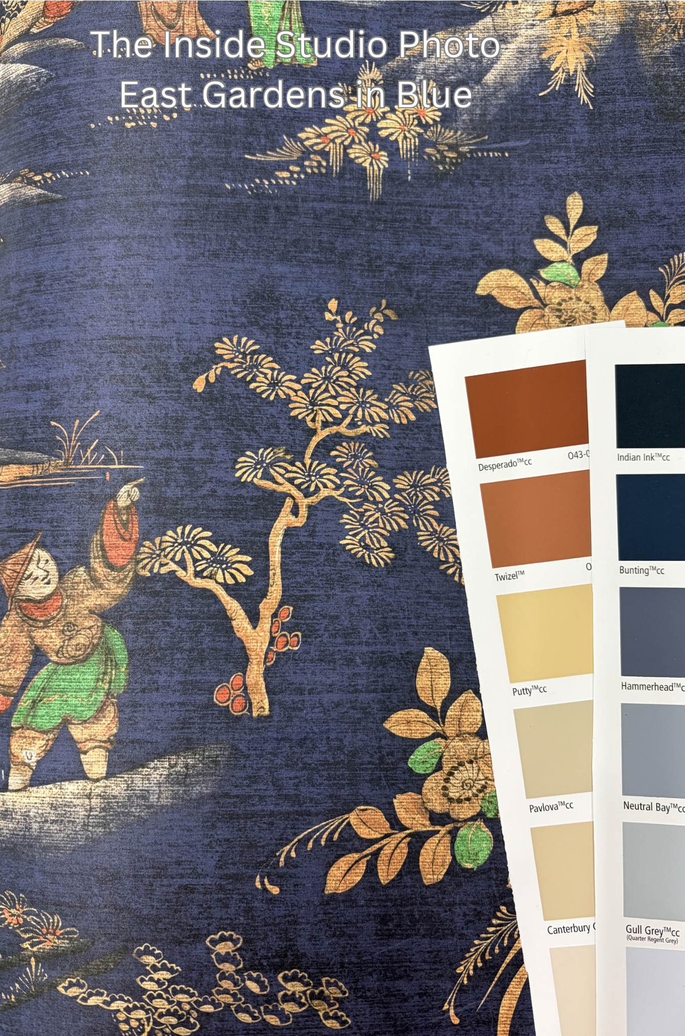 East Gardens Wallpaper - Blue
