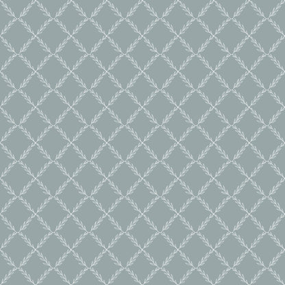 Vide - Leafy Geo Wallpaper - Blue