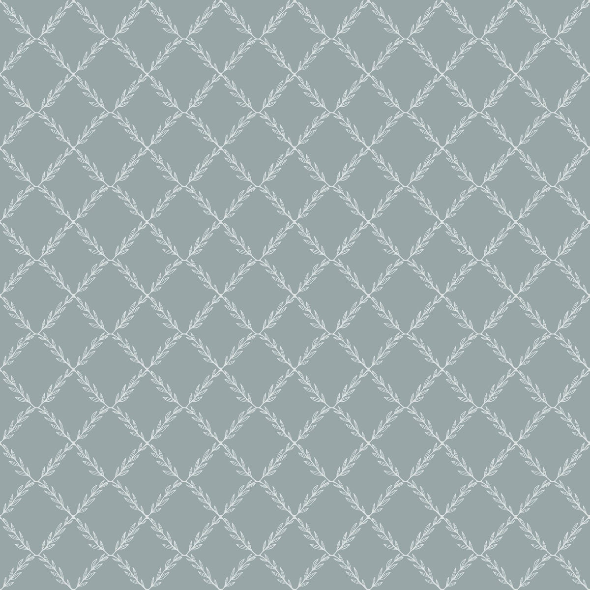 Sample - Vide - Leafy Geo Wallpaper - Blue