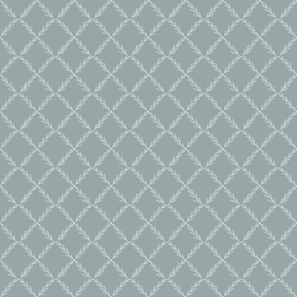 Sample - Vide - Leafy Geo Wallpaper - Blue