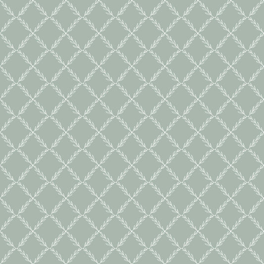 Vide - Leafy Geo Wallpaper - Green