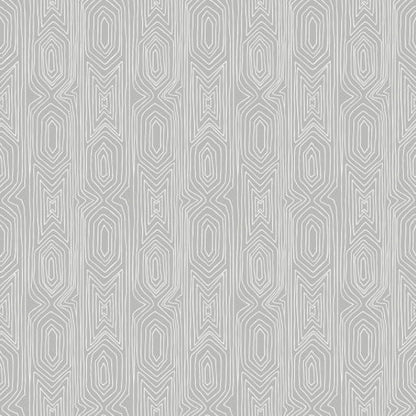 Linjelek Geometric Wallpaper - Grey