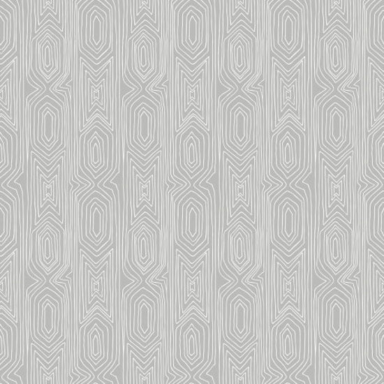 Linjelek Geometric Wallpaper - Grey