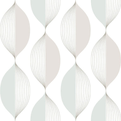 Ellips Wallpaper - Beige/Turquoise - Discontinuing - Last 2 Rolls