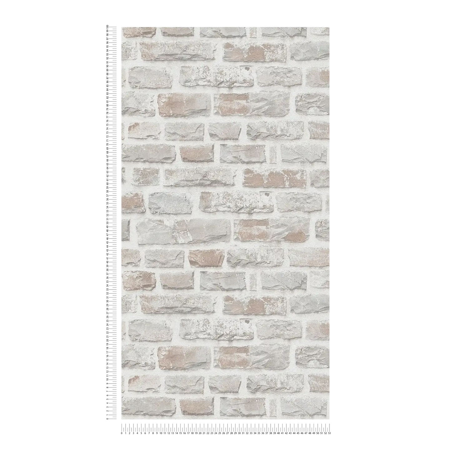 Classic Brickstone - Natural Wallpaper - Grey