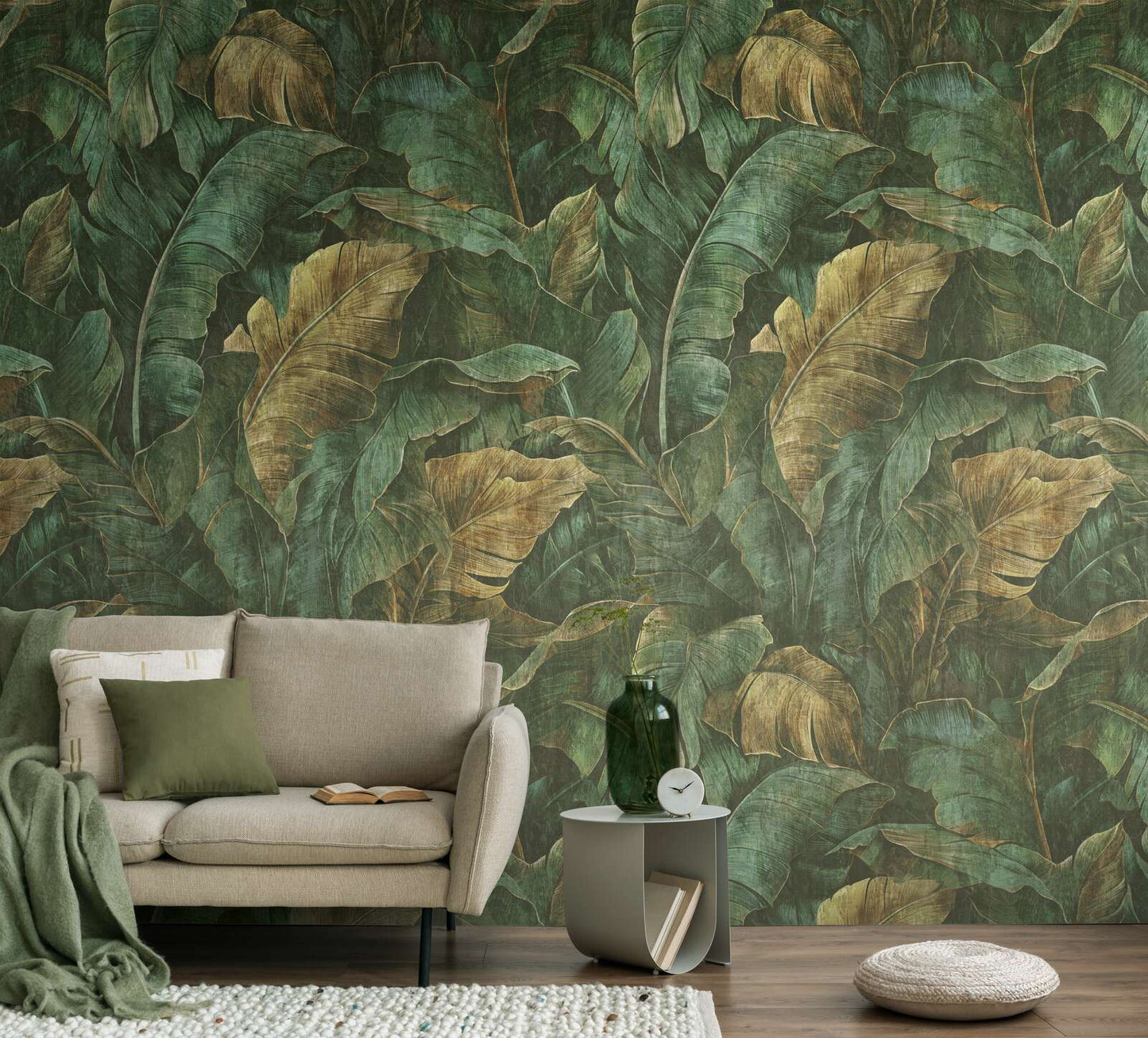 The Wall 4 - Hybrid Wallpaper Mural - Dreamy Leaf