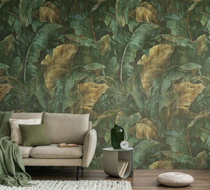 The Wall 4 - Hybrid Wallpaper Mural - Dreamy Leaf