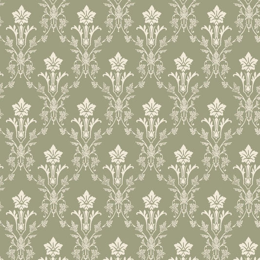 Hudiksvalls Floral Wallpaper - Green