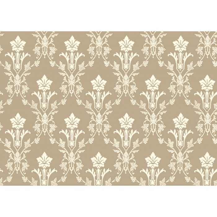 Sample - Floral Hughes Wallpaper - Beige