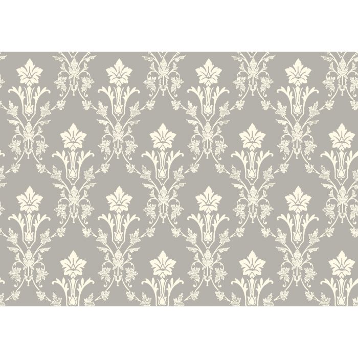 Sample - Floral Hughes Wallpaper - Grey