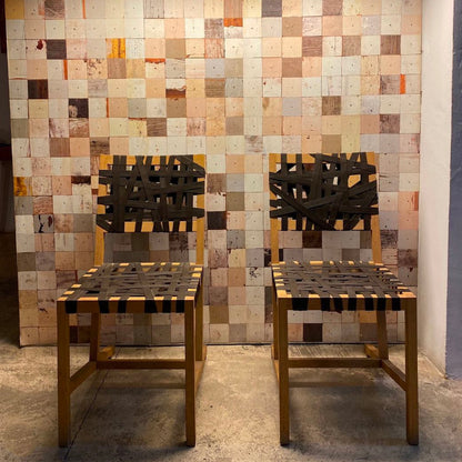 Coloured Mosaic Squares by Piet Hein Eek Wallpaper - Multiple Muted Colours