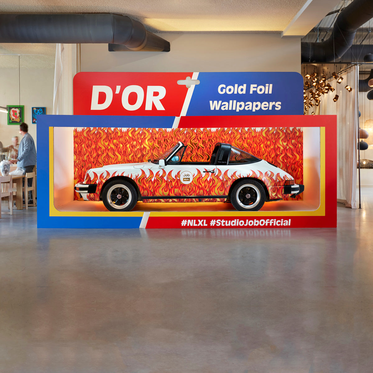 Job on Fire – Custom sized wallpaper mural (per m²)