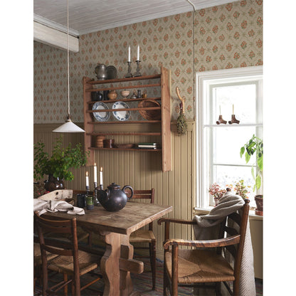 Lovisa Wallpaper - Beige Red