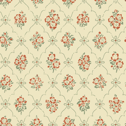 Lovisa Wallpaper - Beige Red