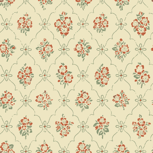 Lovisa Wallpaper - Beige Red