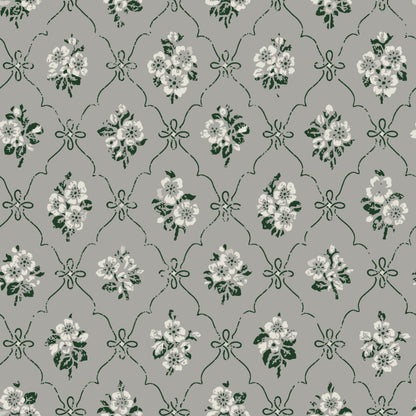 Lovisa Wallpaper - Grey Green