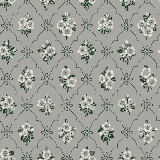 Lovisa Wallpaper - Grey Green