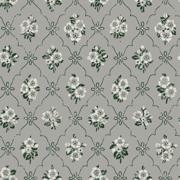 Sample - Lovisa Wallpaper - Grey Green