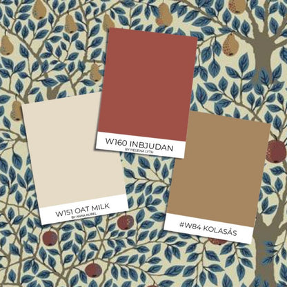 Pomona Pear Wallpaper - Blue